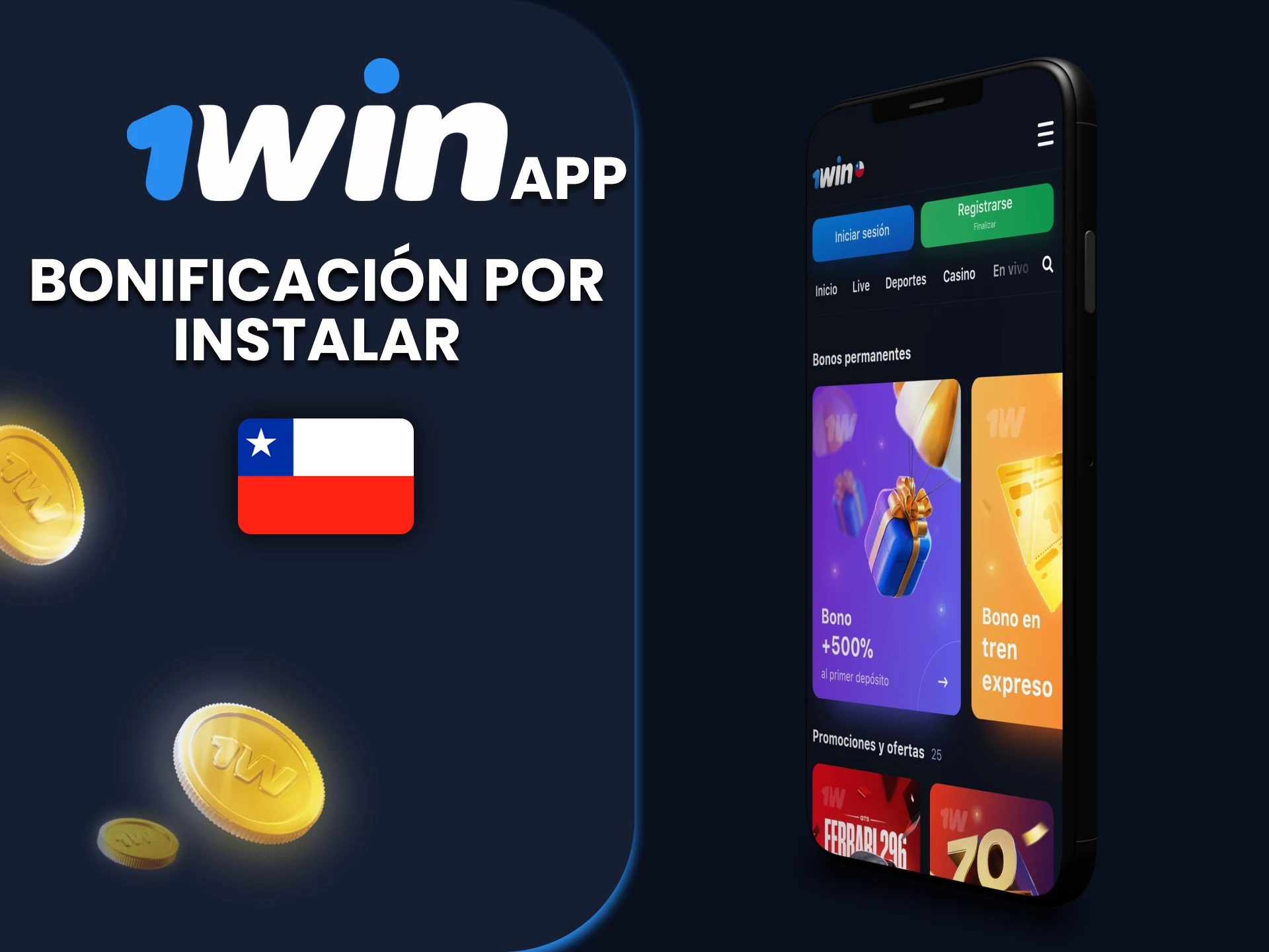 Le mostraremos qué bonos le esperan en la aplicación 1win.